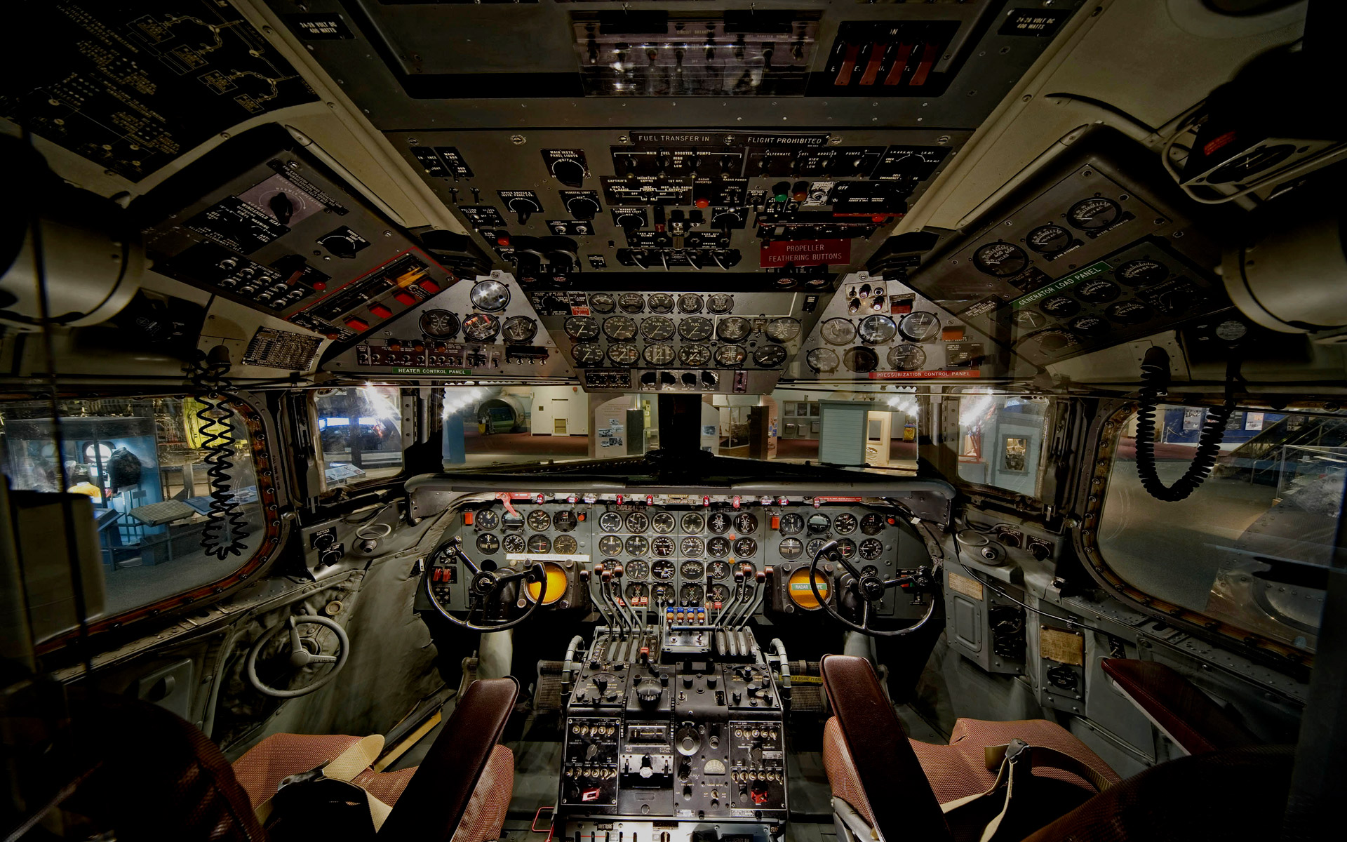 Airplane Cockpit Puter Desktop Wallpaper