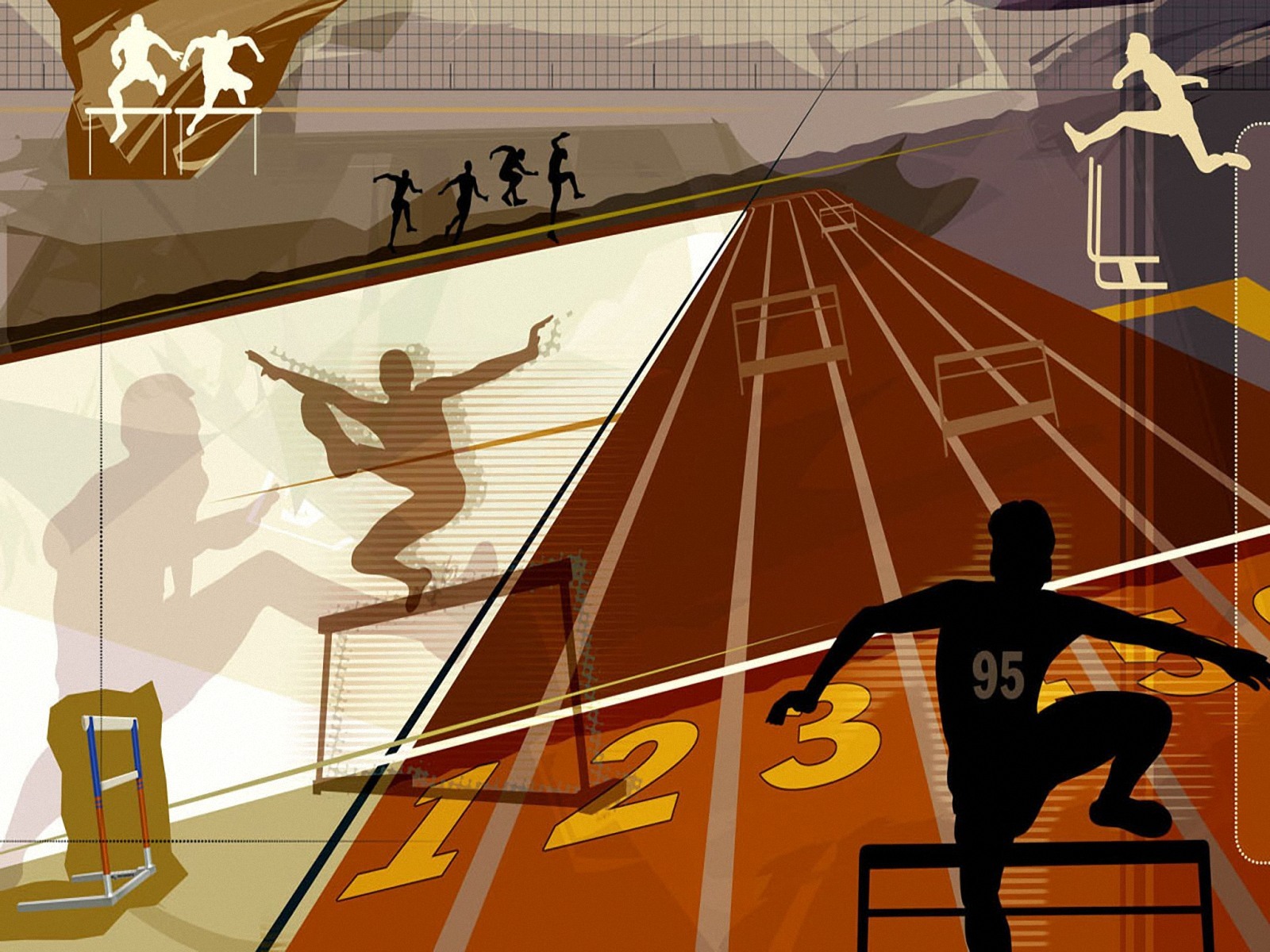 track and field wallpaper