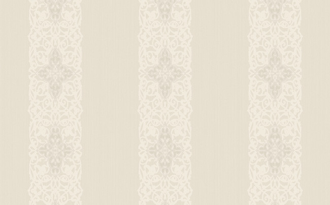 Ivory Lace Wallpaper Stripe In