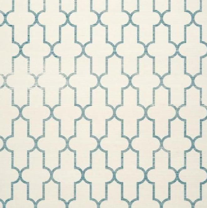 Phillip Jeffries Offers This Moroccan Wallpaper In Blue To Wrap Your