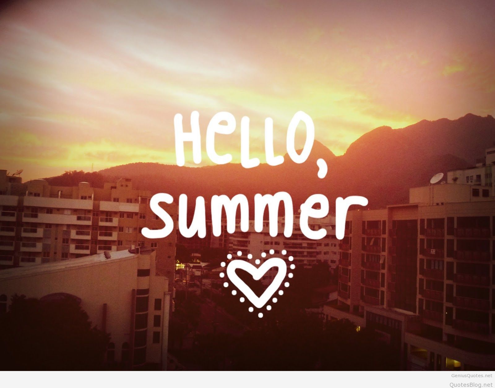 Summer Hello Quotes Image Wallpaper HD Top