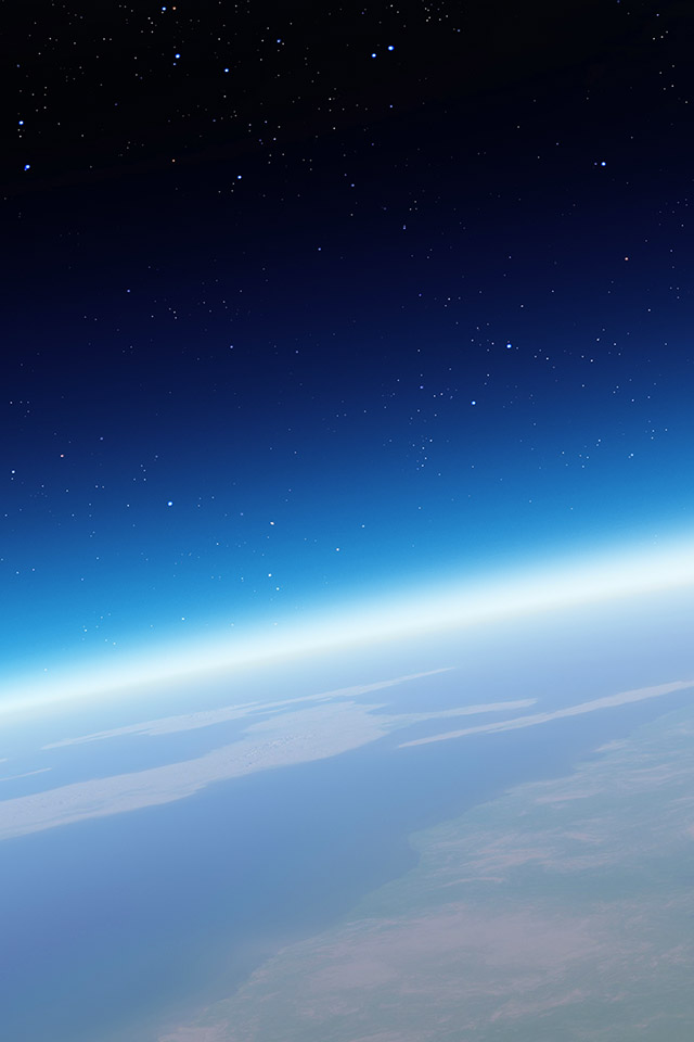 Ios7 Earth In Space Parallax HD iPhone iPad Wallpaper