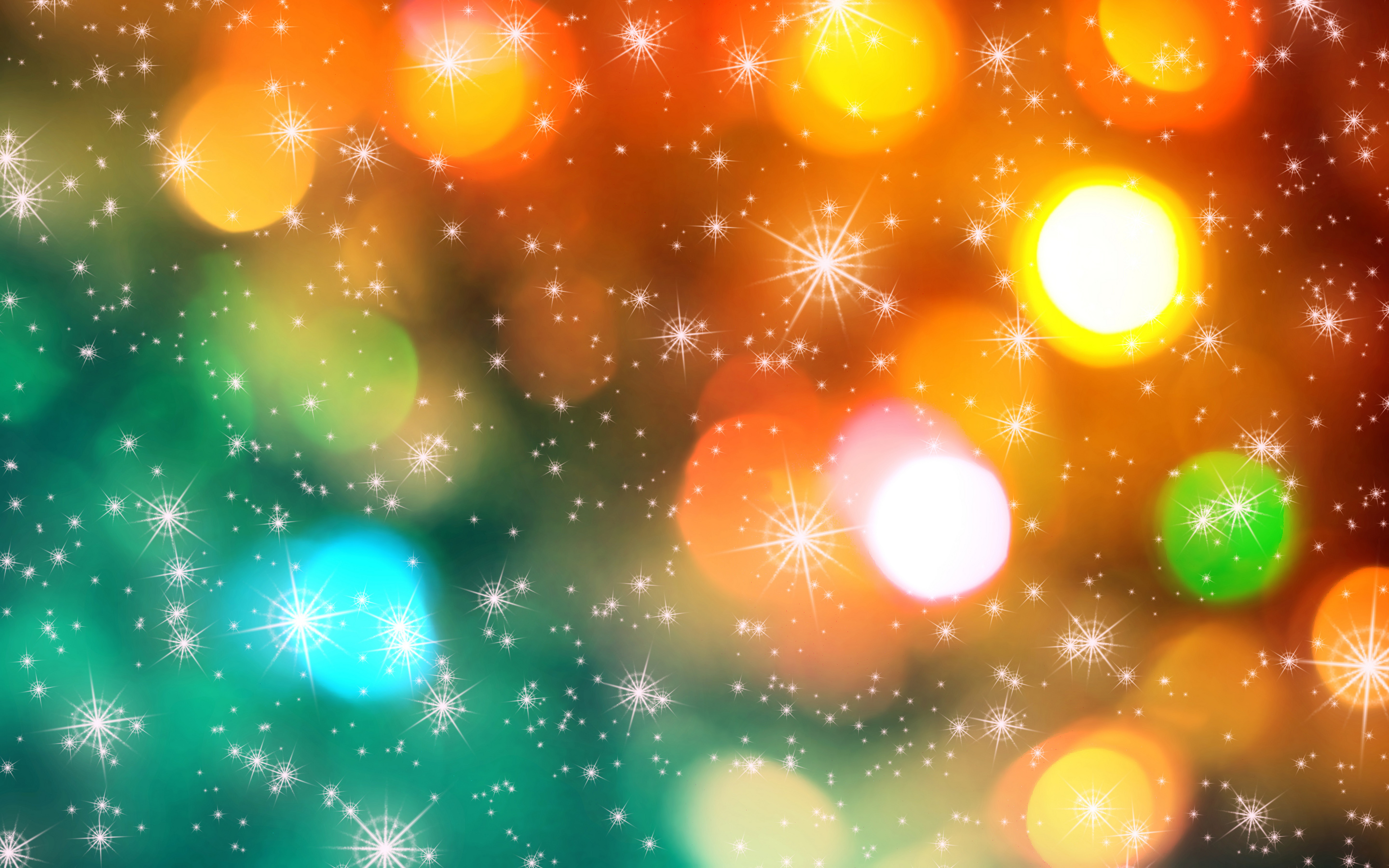 Colorful Christmas Lights HD Wallpaper