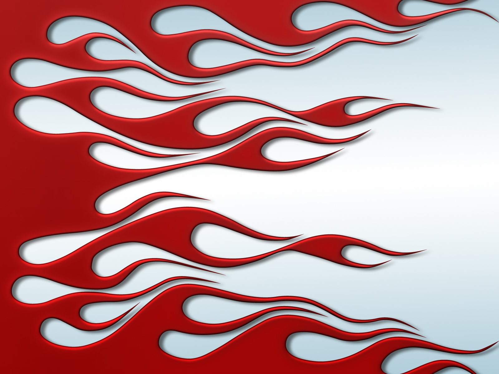 Flames Red On White By Jbensch