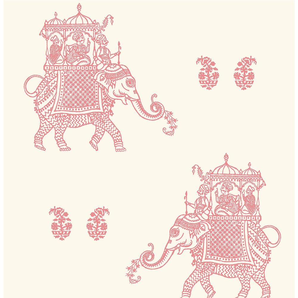 A Street Ophelia Pink Elephant Wallpaper Sample 001836sam