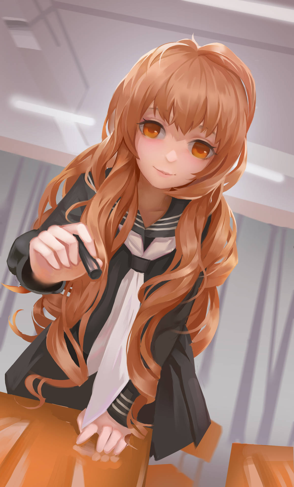 Anime School Scenery Wallpaper