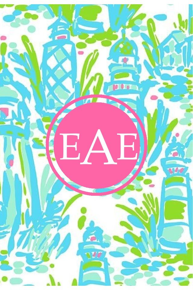 Monogrammed Lilly Wallpaper