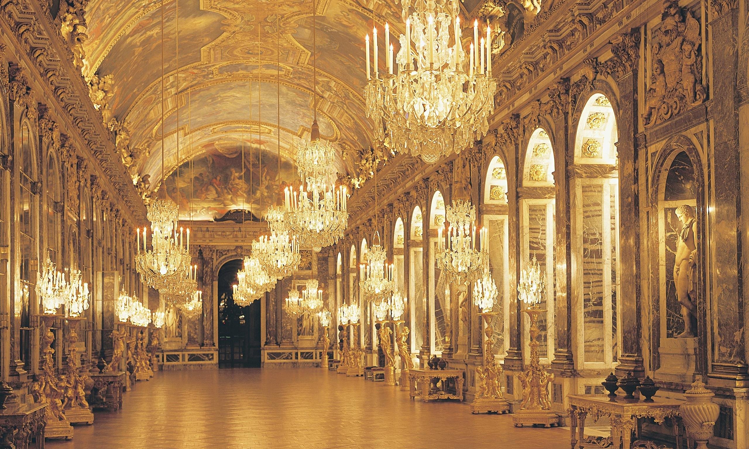 De Versailles Palace France French Building Design Room Wallpaper