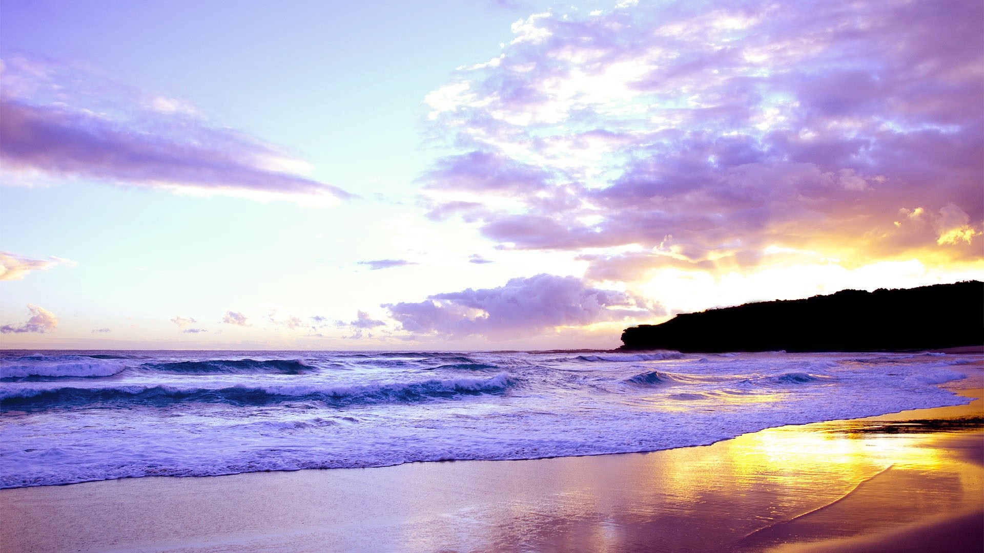 Panoramic Beach Wallpaper