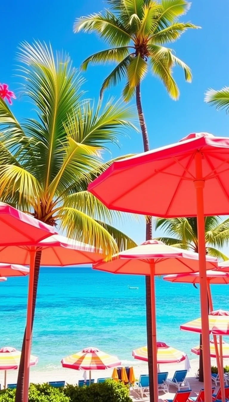 Tropical Preppy Summer Wallpaper