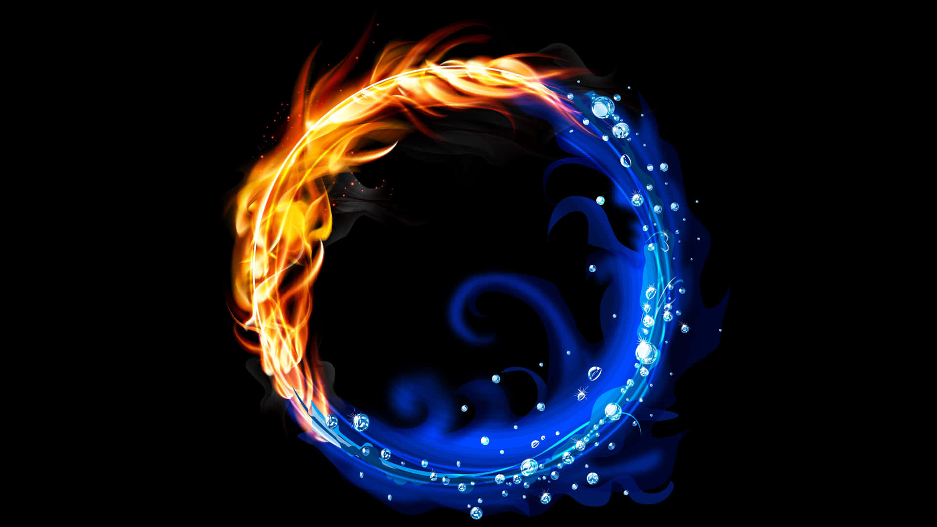Fire And Water Wallpaper