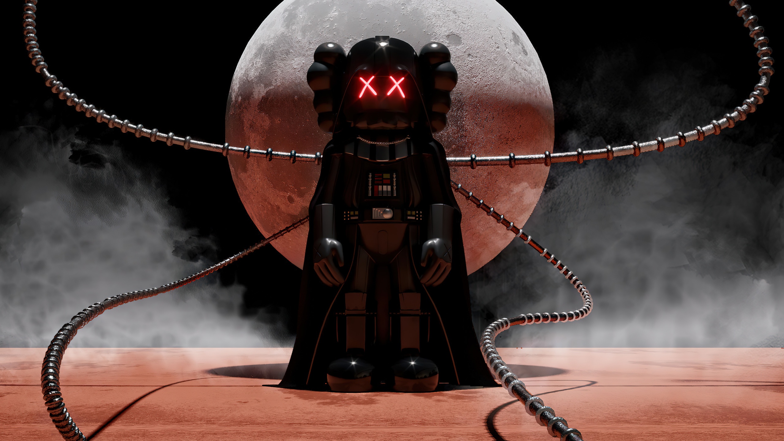 Kaws Wallpaper 4k Darth Vader Star Wars 5k