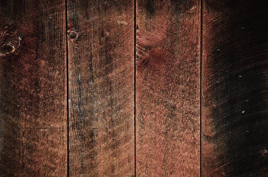 Photograph Rustic Wood Background Red And Black By Brandon Bourdages