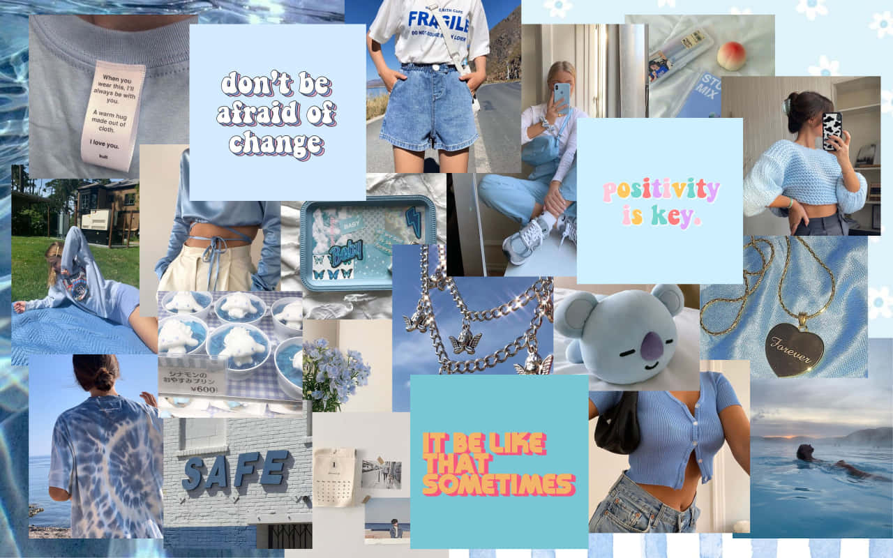 Pastel Blue Aesthetic Wallpaper