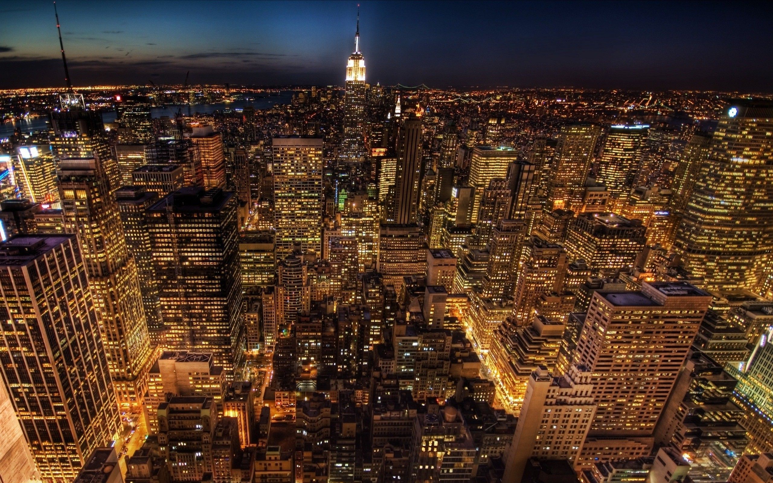 New York City Wallpaper At Night HD Wallpaper Background Images