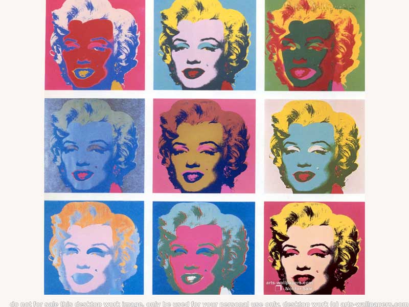 Andy Warhol Wallpaper Marilyn Monroe Art Print Pictures