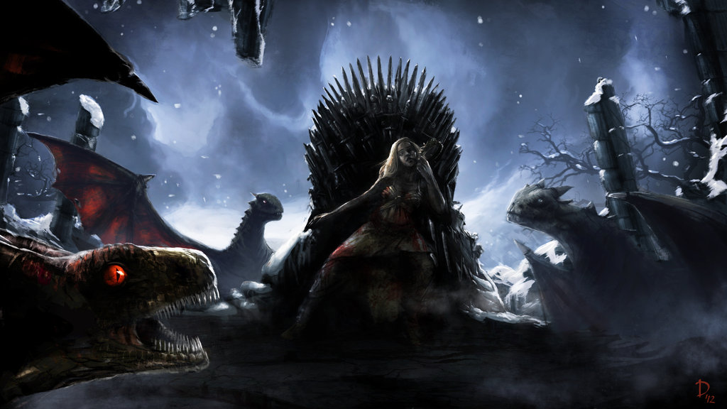 Daenerys Targaryen on Iron Throne Game Of Thrones Wallpapers