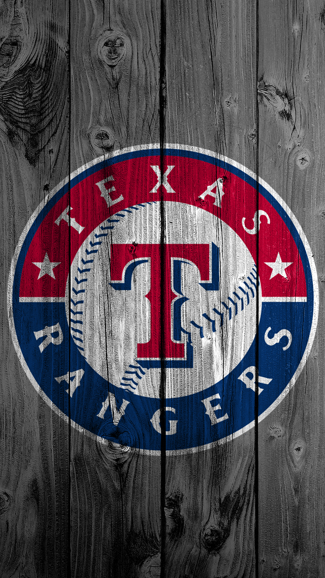 iPhone Wallpaper Wood Custom Texas Rangers