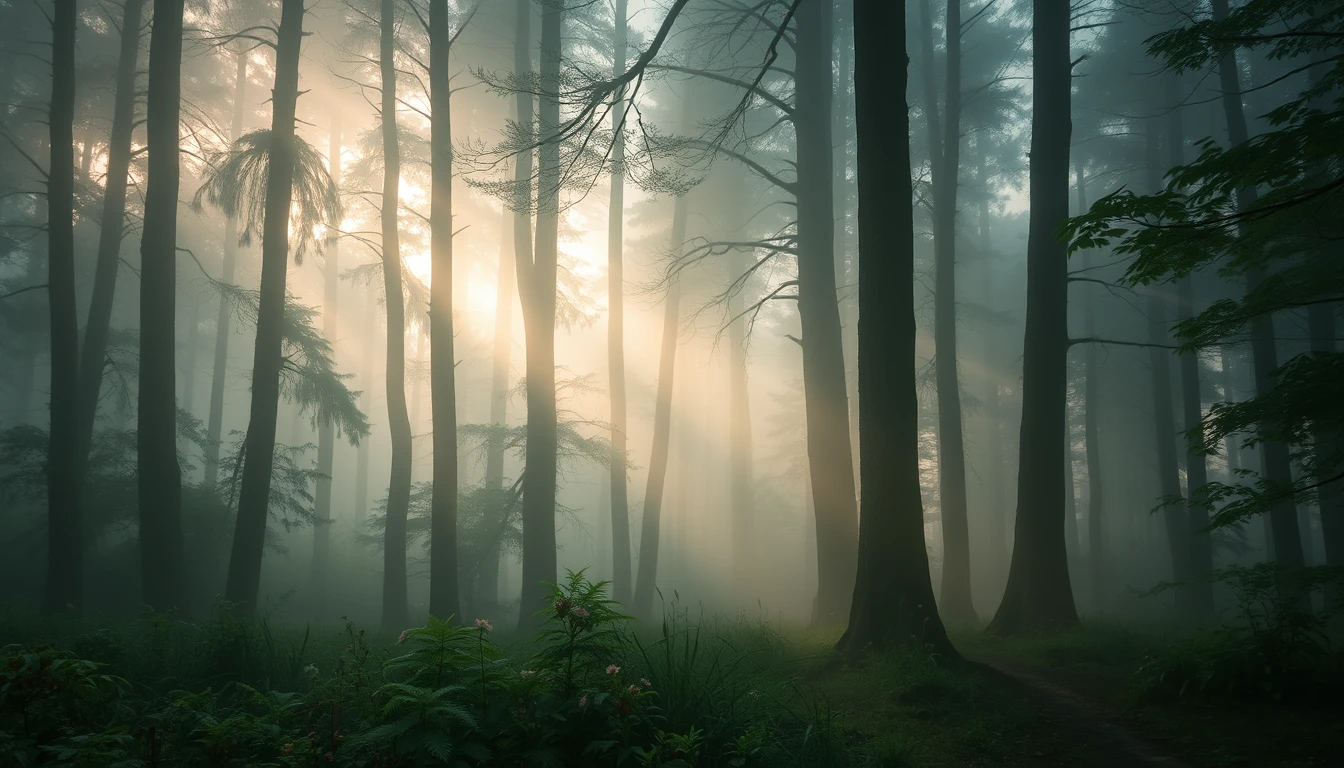 Foggy Forest Wallpaper