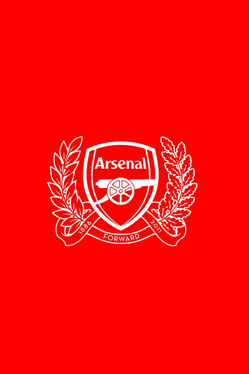 Arsenal new logo   Download iPhoneiPod TouchAndroid Wallpapers 857x1285