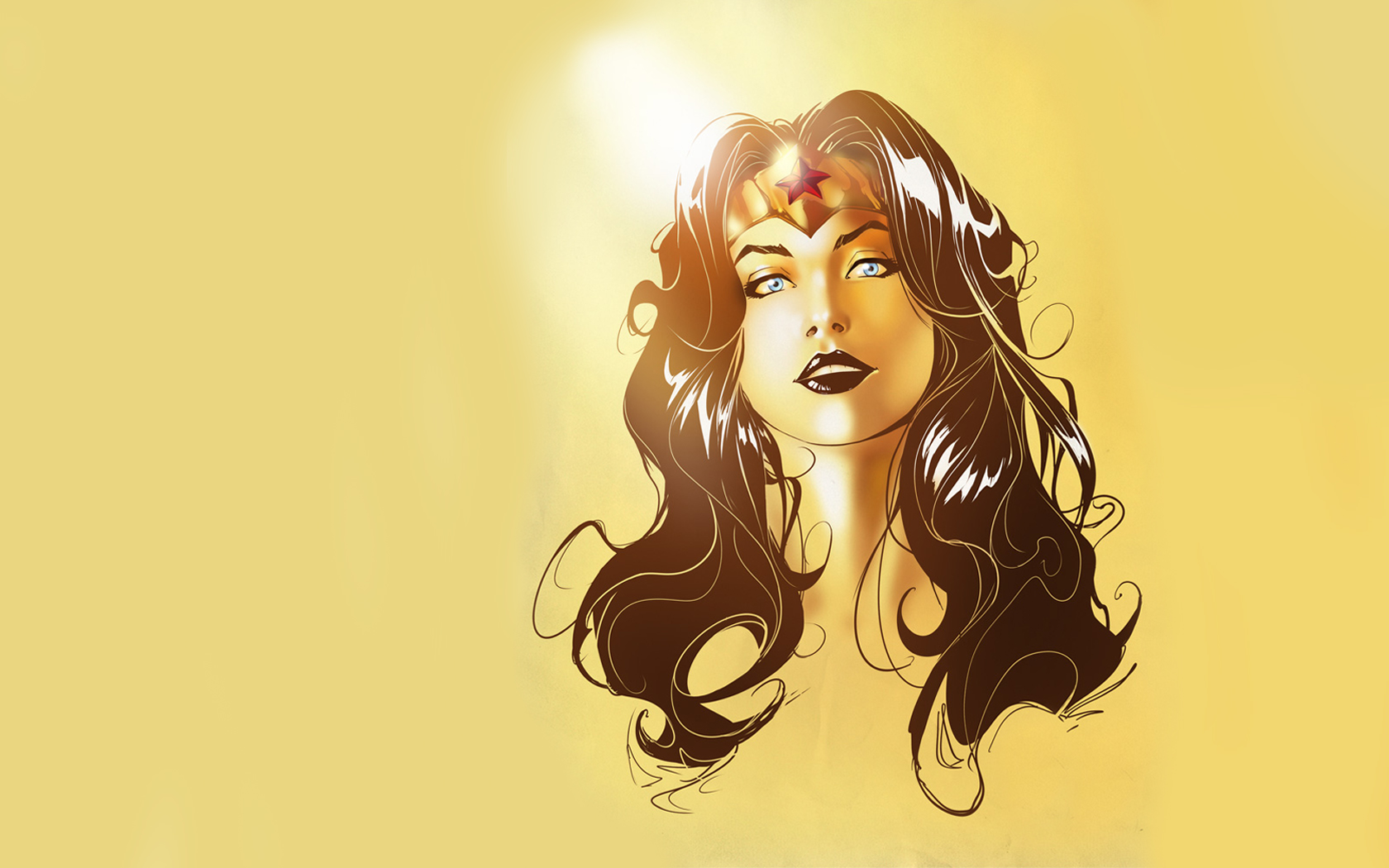 Wonder Woman Portrait Wallpaper Background