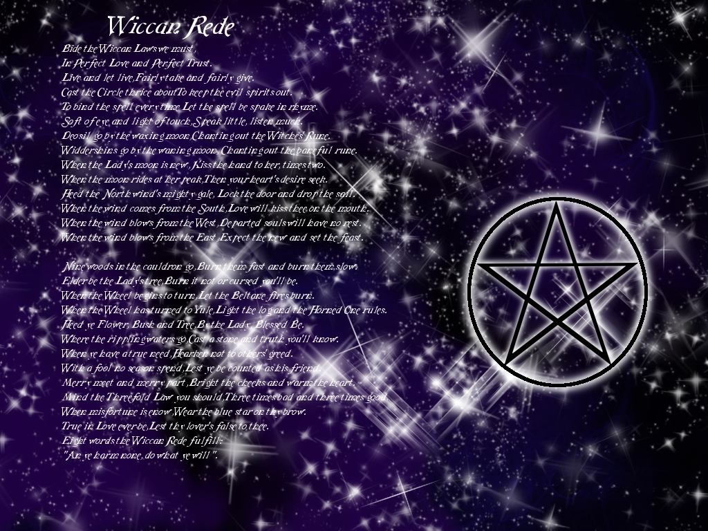 Wiccan Rede Wallpaper by arielkat1 1024x768