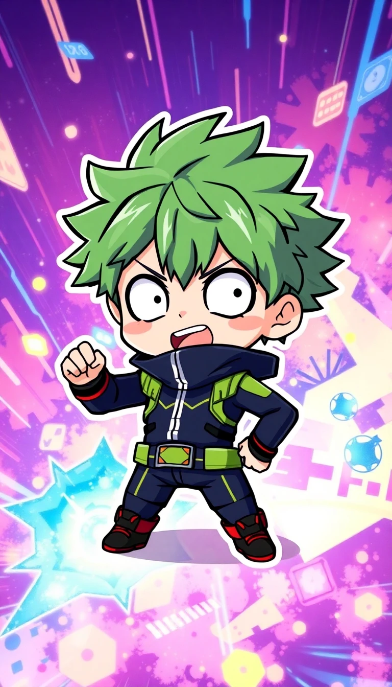 🔥 Free Download Anime Deku Chibi Wallpaper by @juanvincent ...