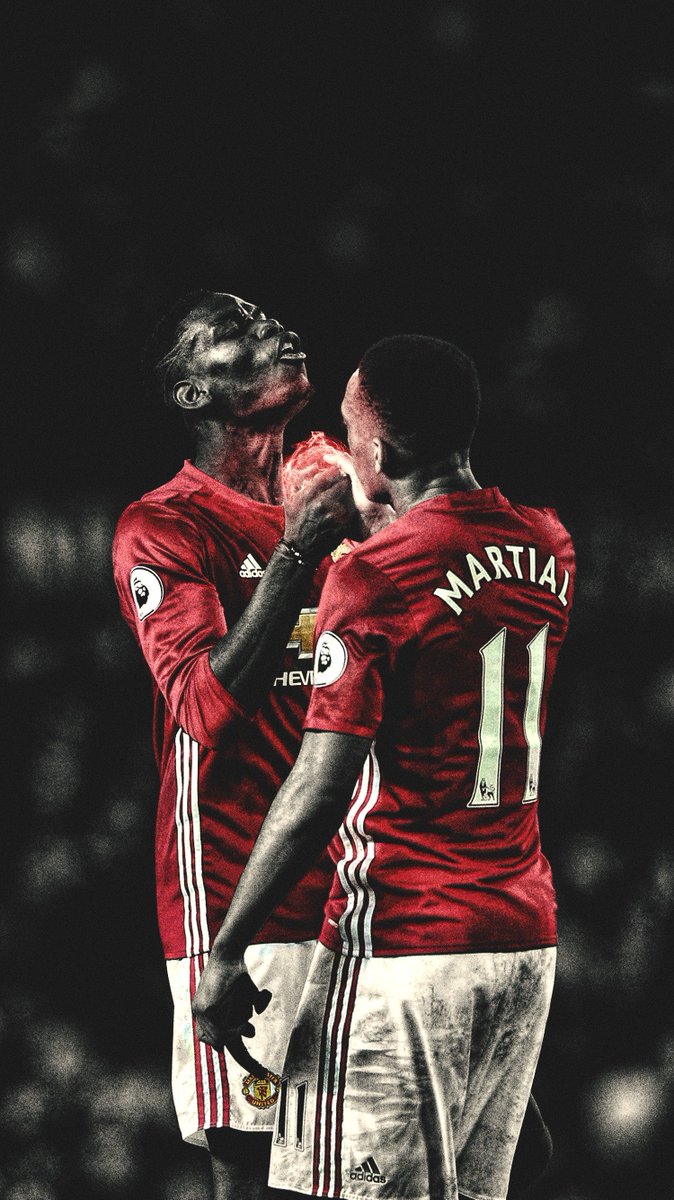Footy Wallpaper On Paul Pogba Anthony Martial iPhone