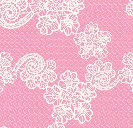 Pink Lace Background And White Background