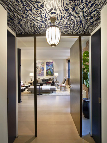 Wallpapered Ceilings Fabulous Design Ideas