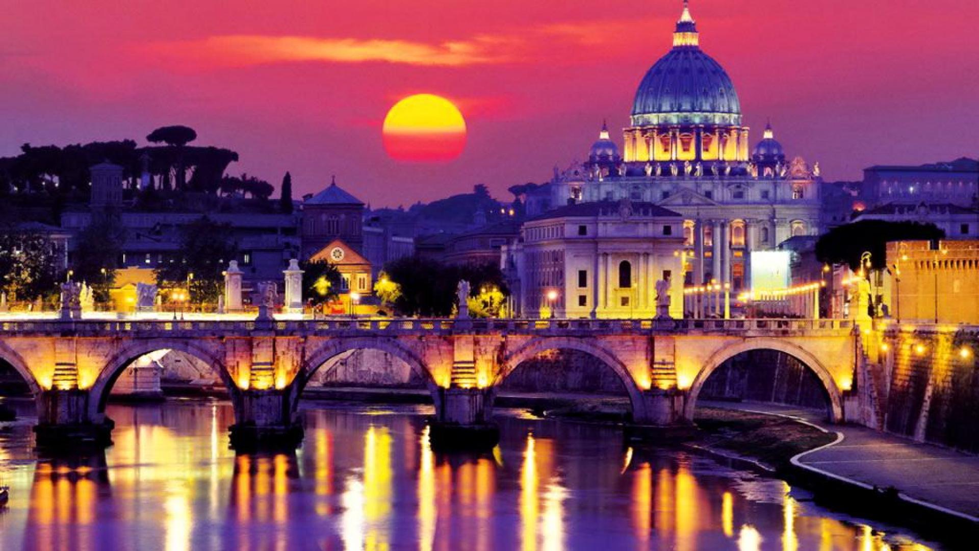 Rome City Wallpaper Top Background
