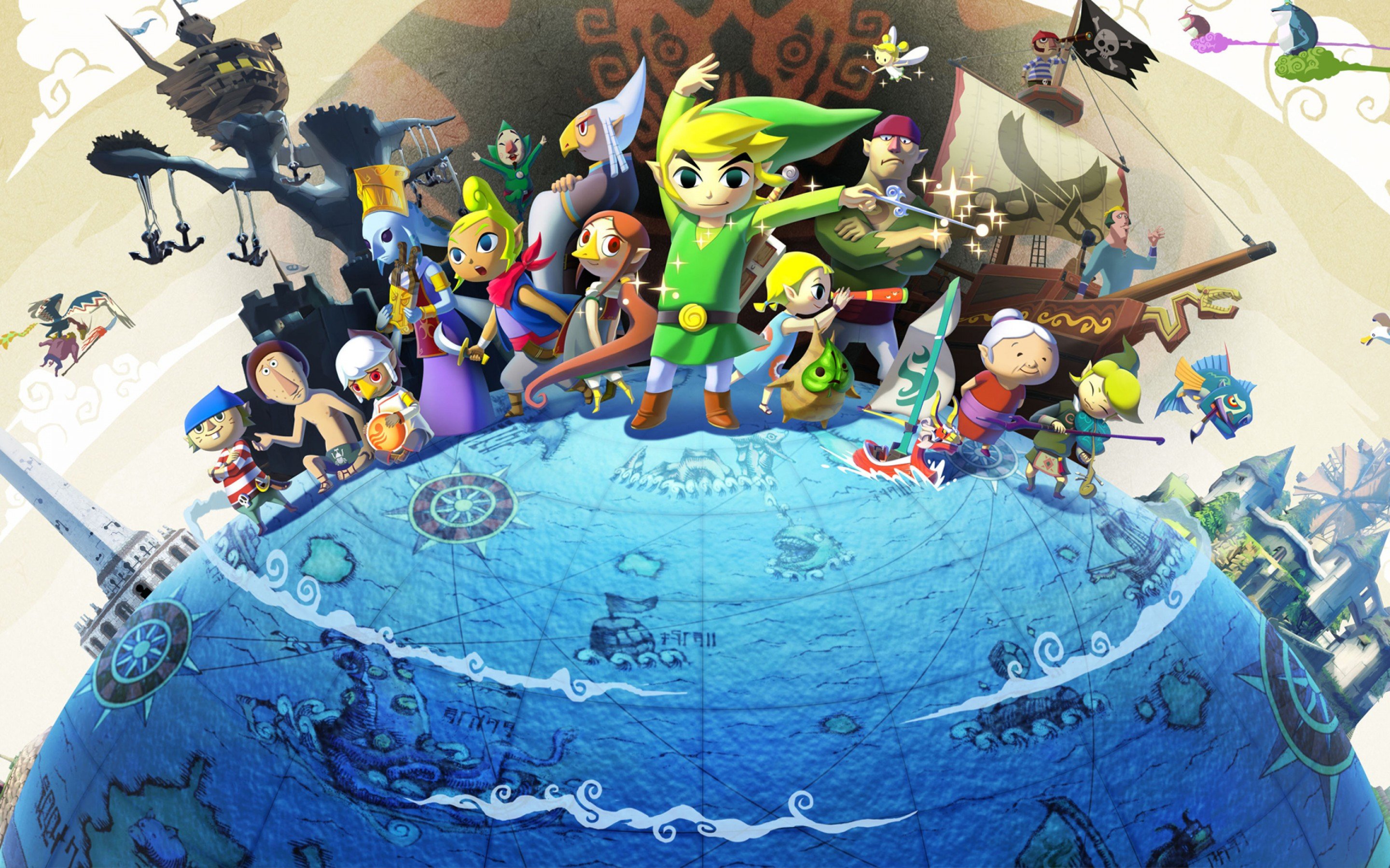 legend Zelda Windwaker Action Adventure Family Nintendo 2880x1800