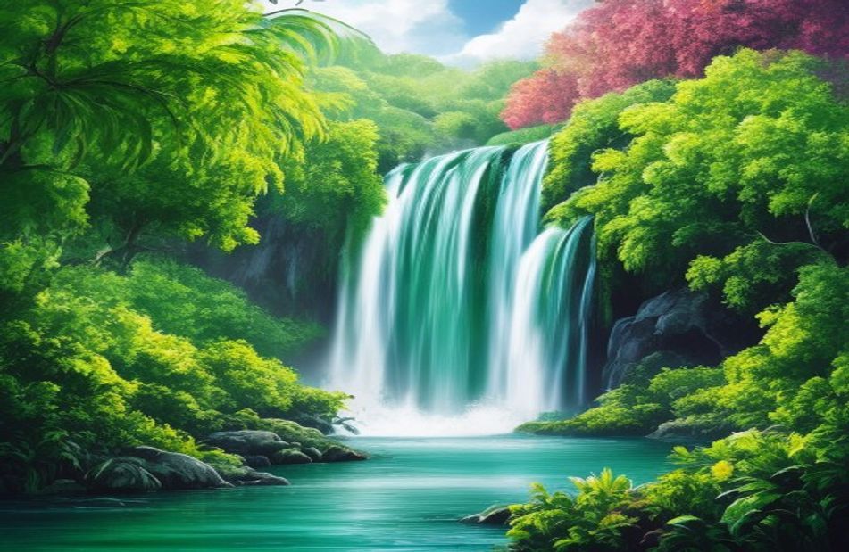 Waterfall Wallpaper With Sound