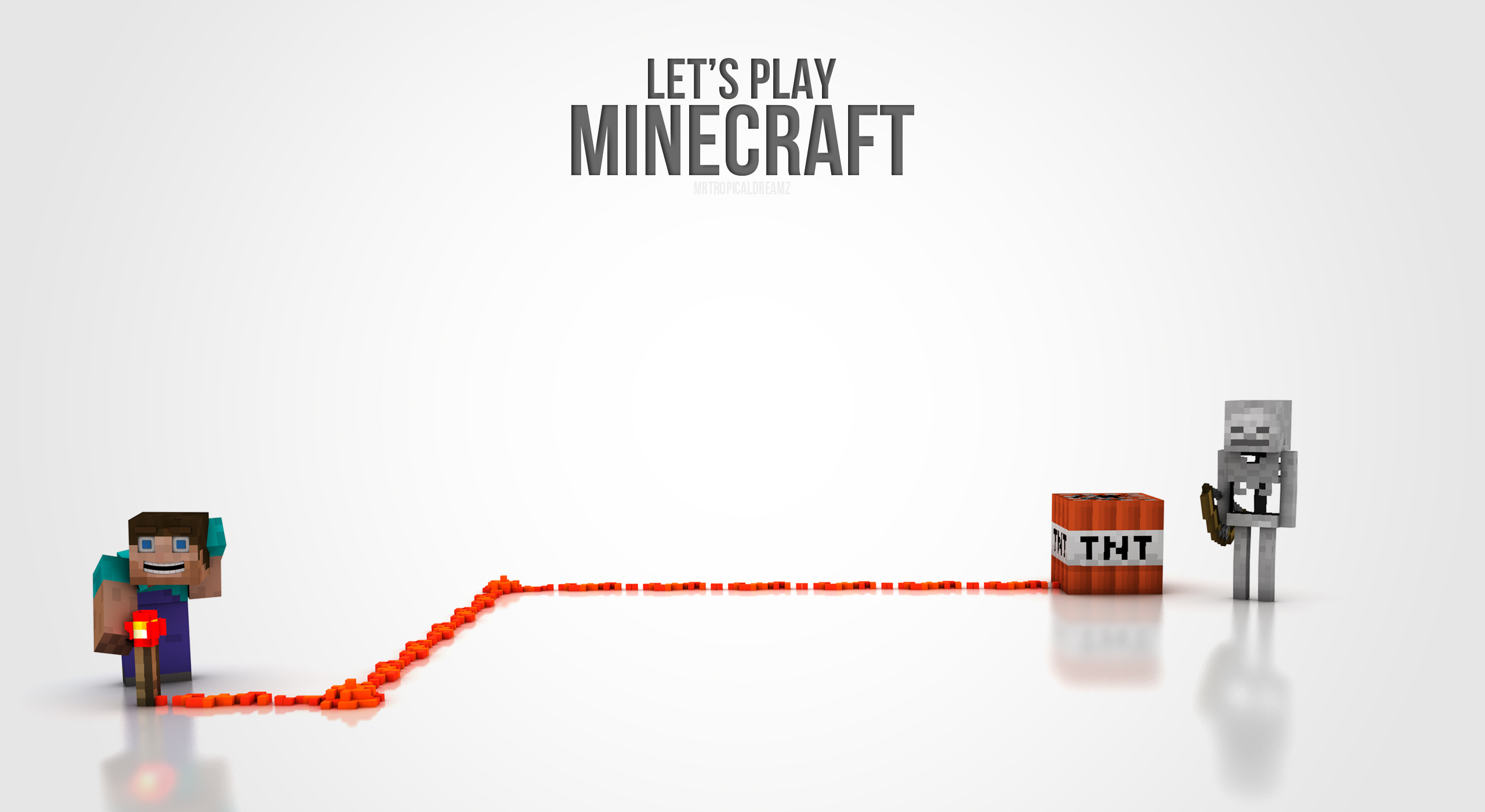 Minecraft Simple 3d Wallpaper By Killaoptik