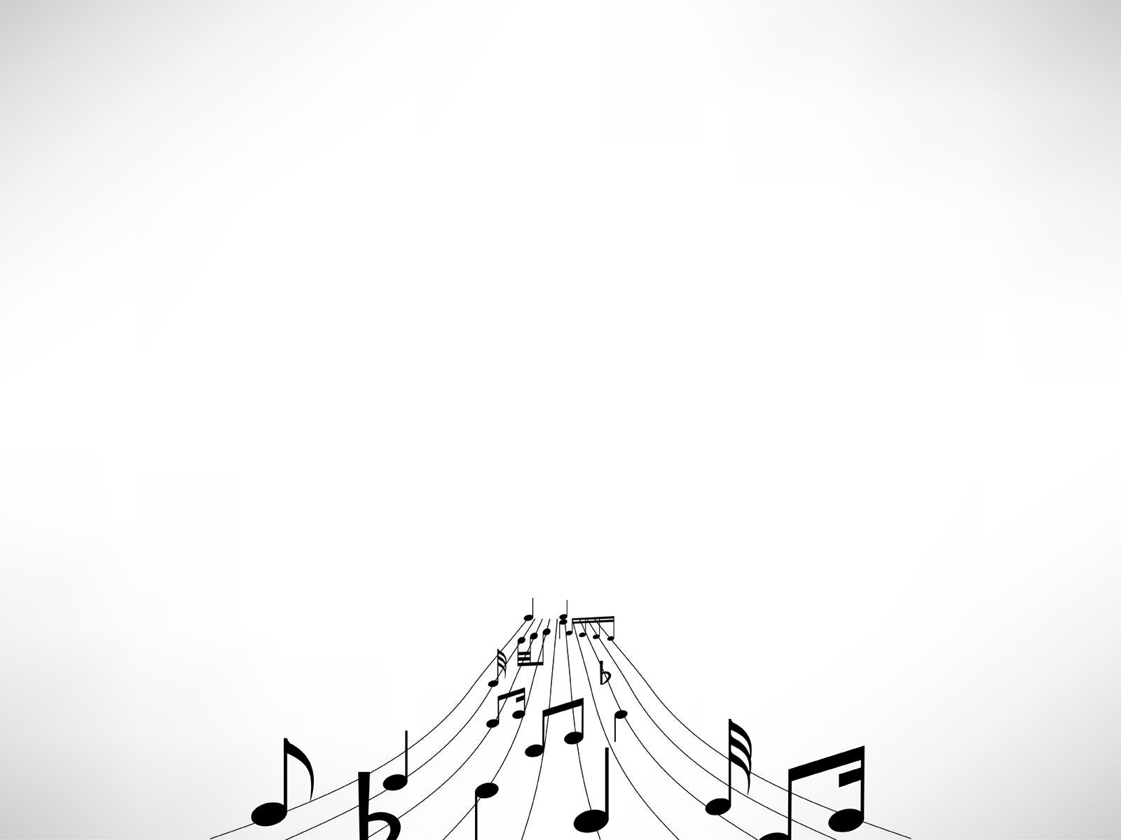 Music Notes Powerpoint Template Ppt Background Black