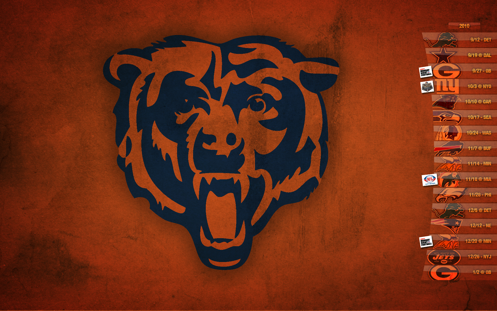 Desktop Chicago Ultimate Orange Bears Wallpaper HD