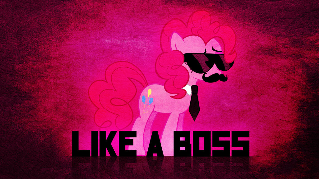 Like A Boss   Pinkie Pie Wallpaper by Amoagtasaloquendo on