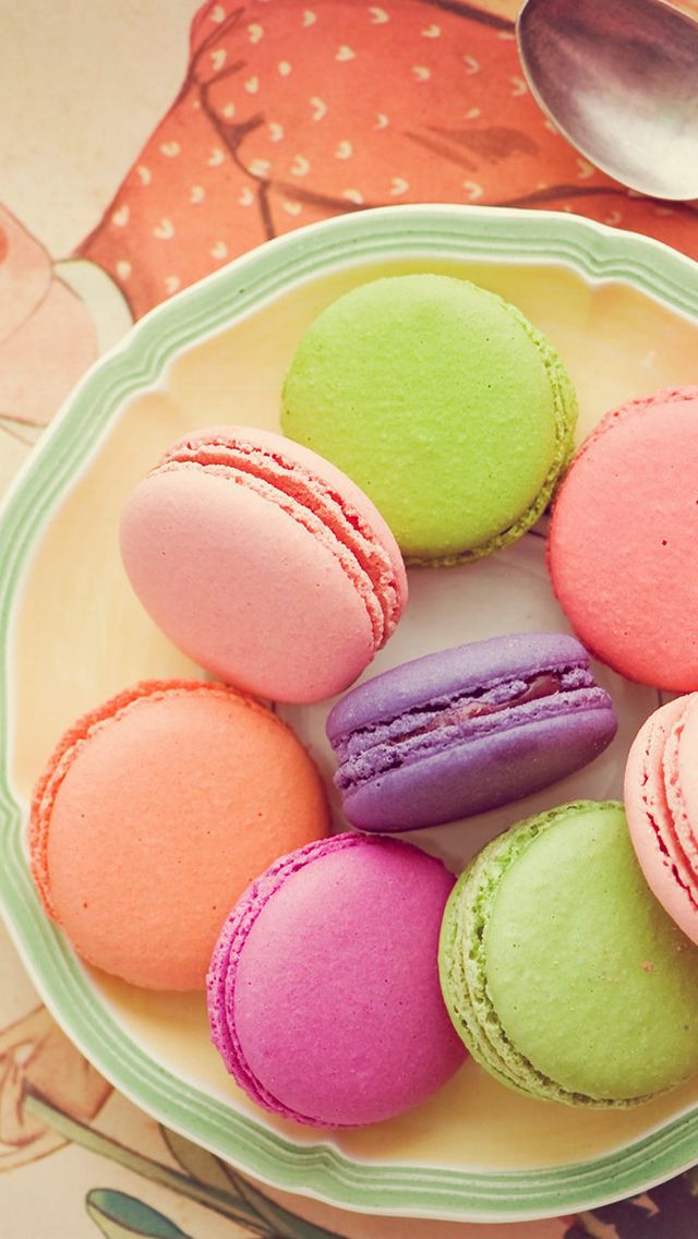 Wallpaper Macarons iPhone iPad Macaron