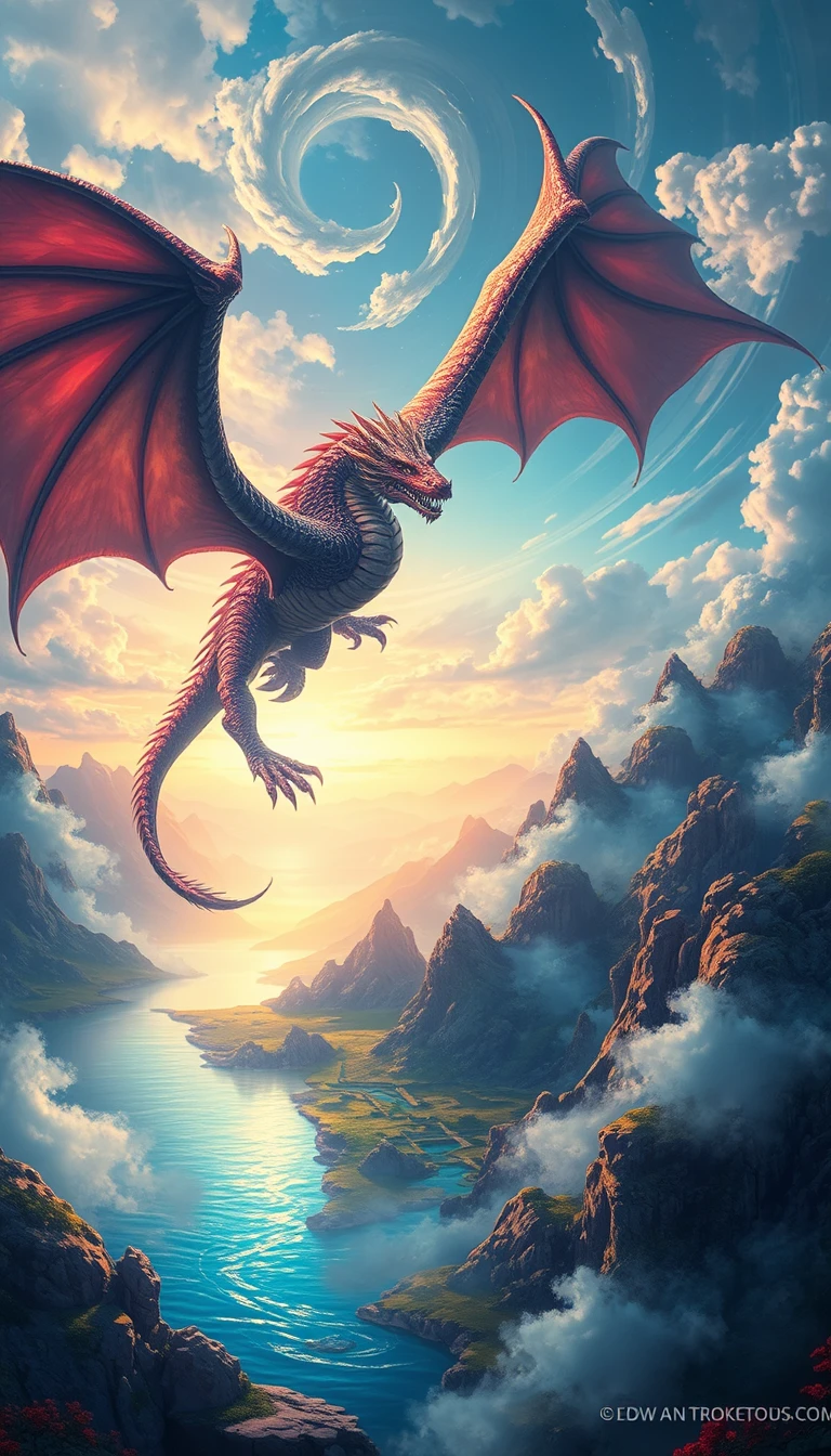 Awesome Dragon Background