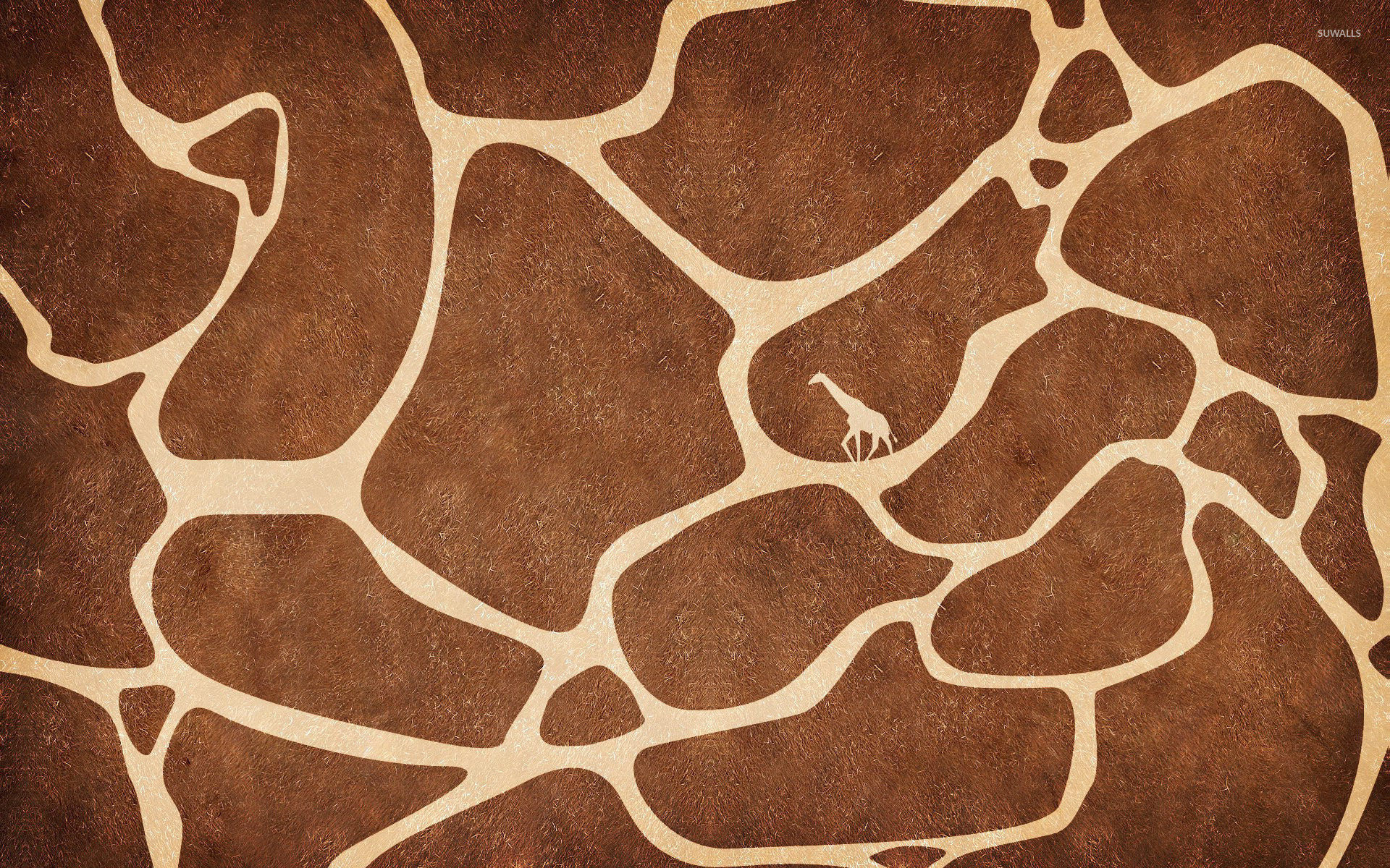 Giraffe Skin Wall Border Pattern Seamless