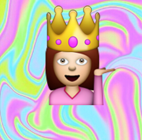 Sassy Emoji With Crown Queen