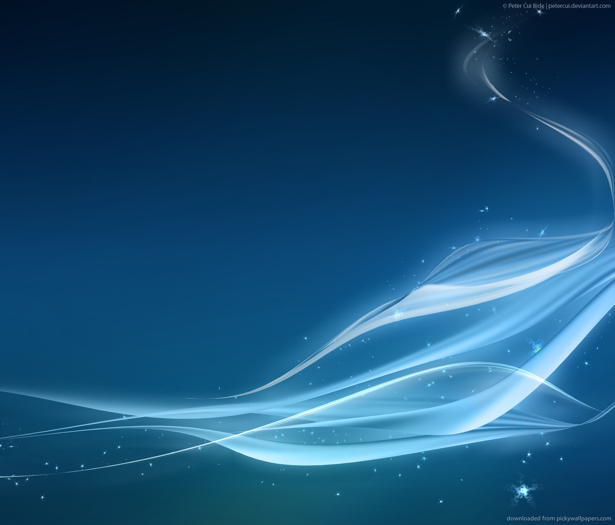 Blue Abstract Sparkly Waves Wallpaper For Samsung Galaxy Tab