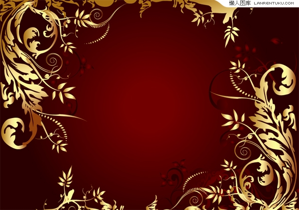 Gold And Black Leaf Wallpaper Border Widescreen