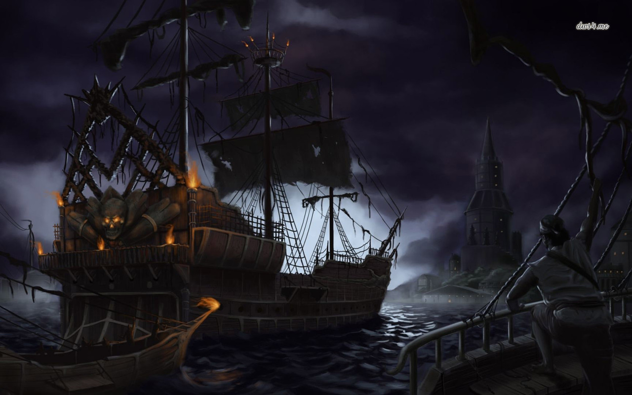 Pirate ship wallpaper   Fantasy wallpapers   10855