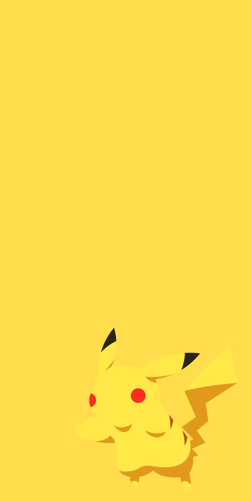 Pokemon Minimalist Wallpaper Cute Pikachu For iPhone