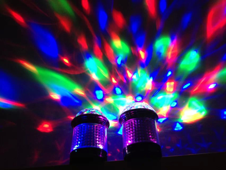 Led Stage Effect Lights Portable Stereo Mini Bluetooth