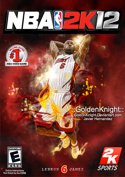 Lebron Nba 2k12 New Cover By Golden24knight