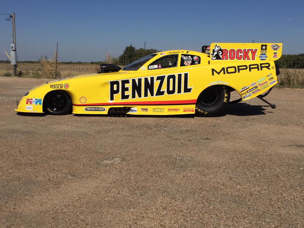 Don Schumacher Racing On The Pennzoil Funny Car Of