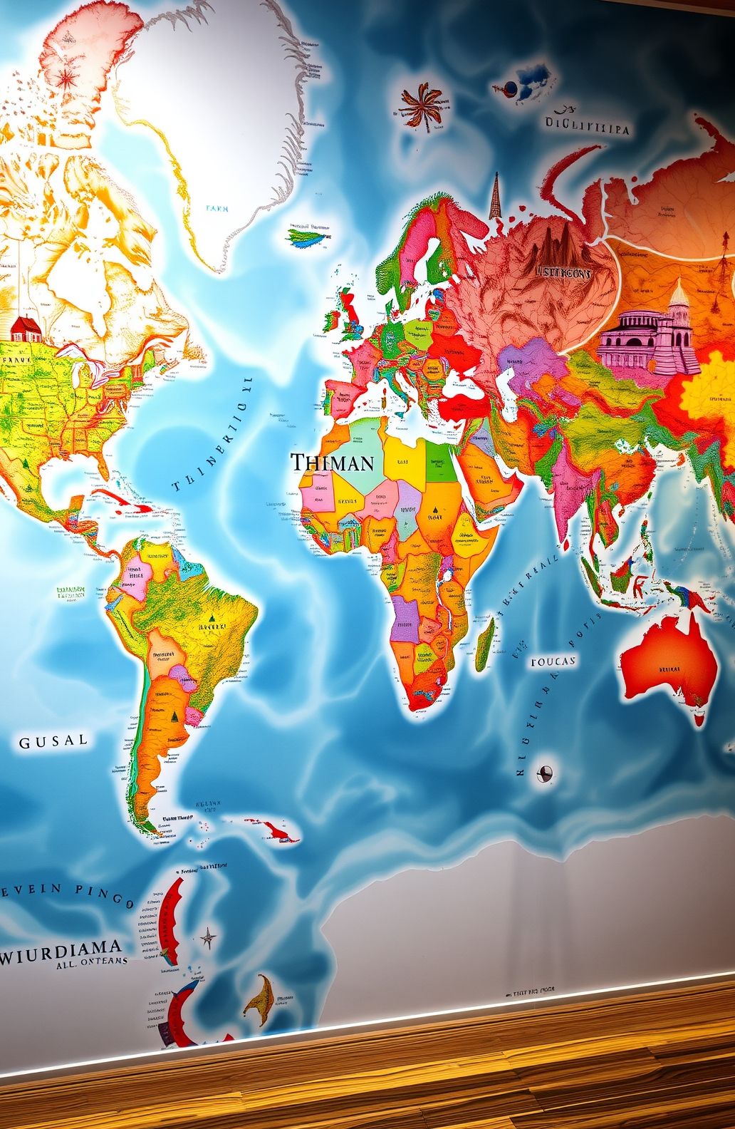 World Map Wallpaper High Resolution
