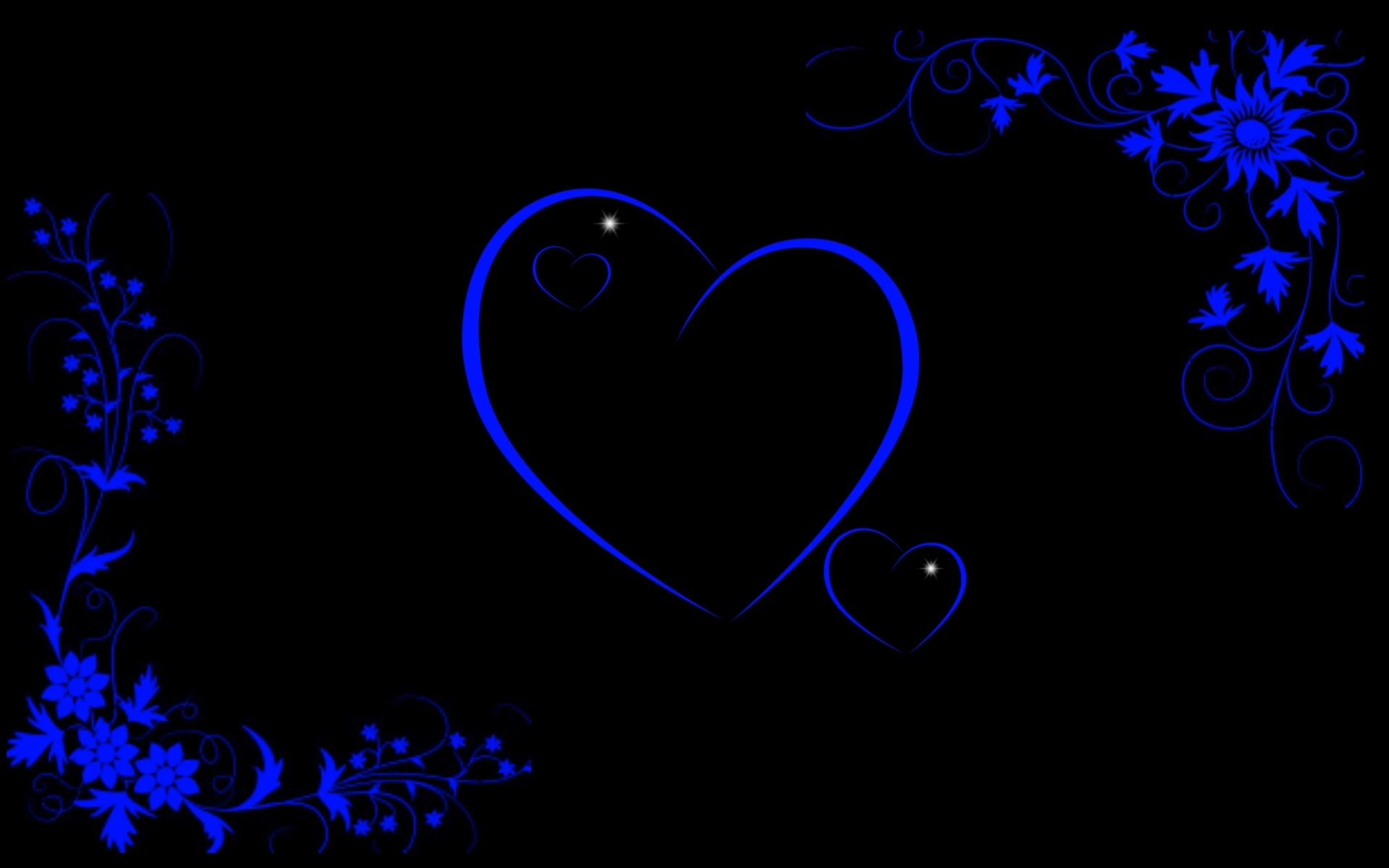 Hearts And Flowers Widescreen Wallpaper